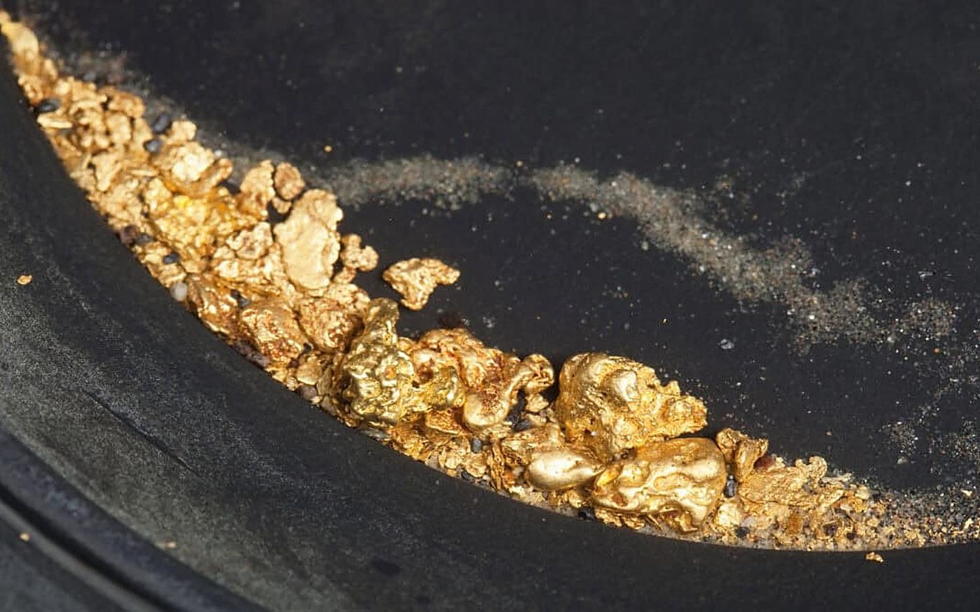 Alluvial gold before refining