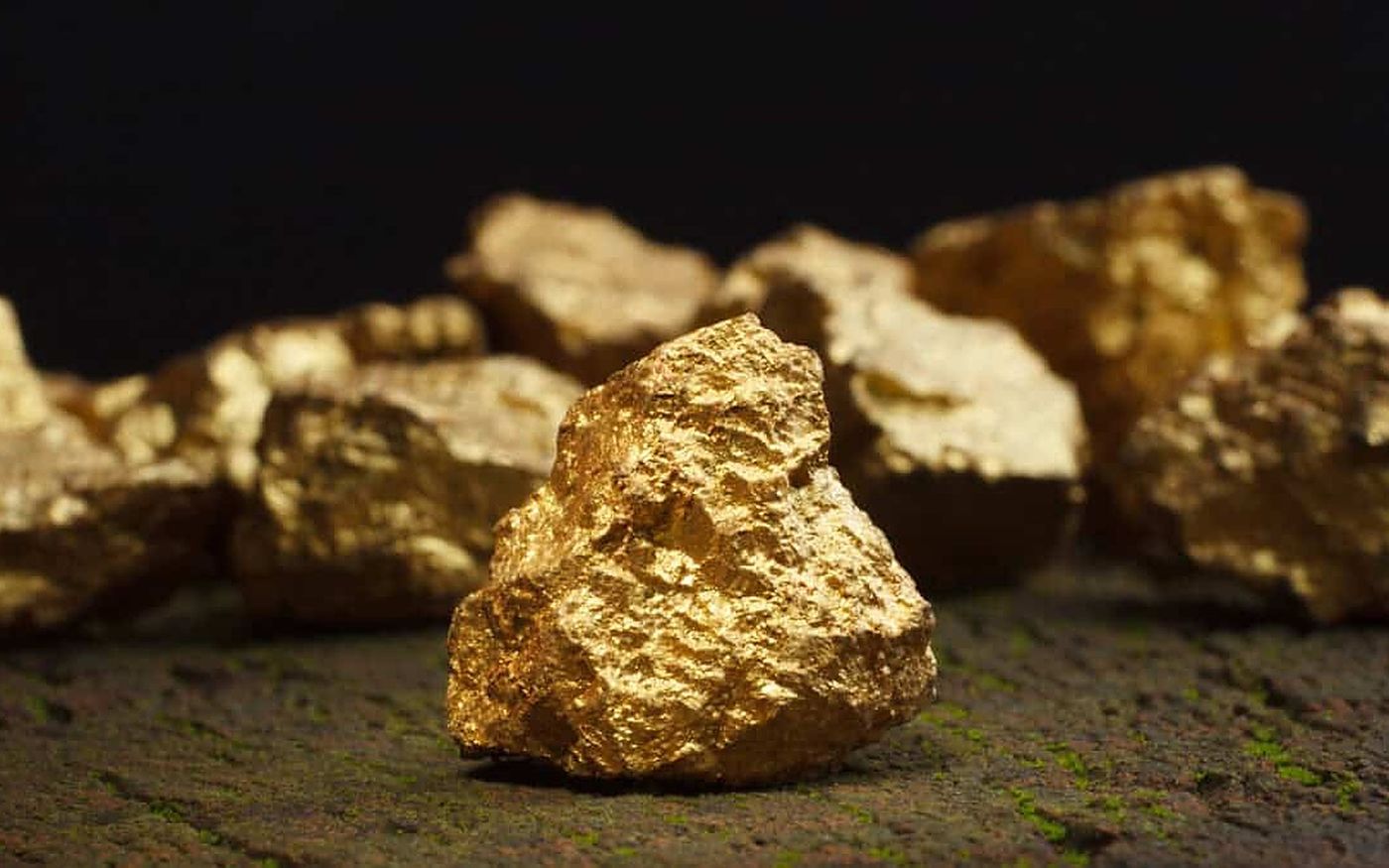 Mined gold before refining